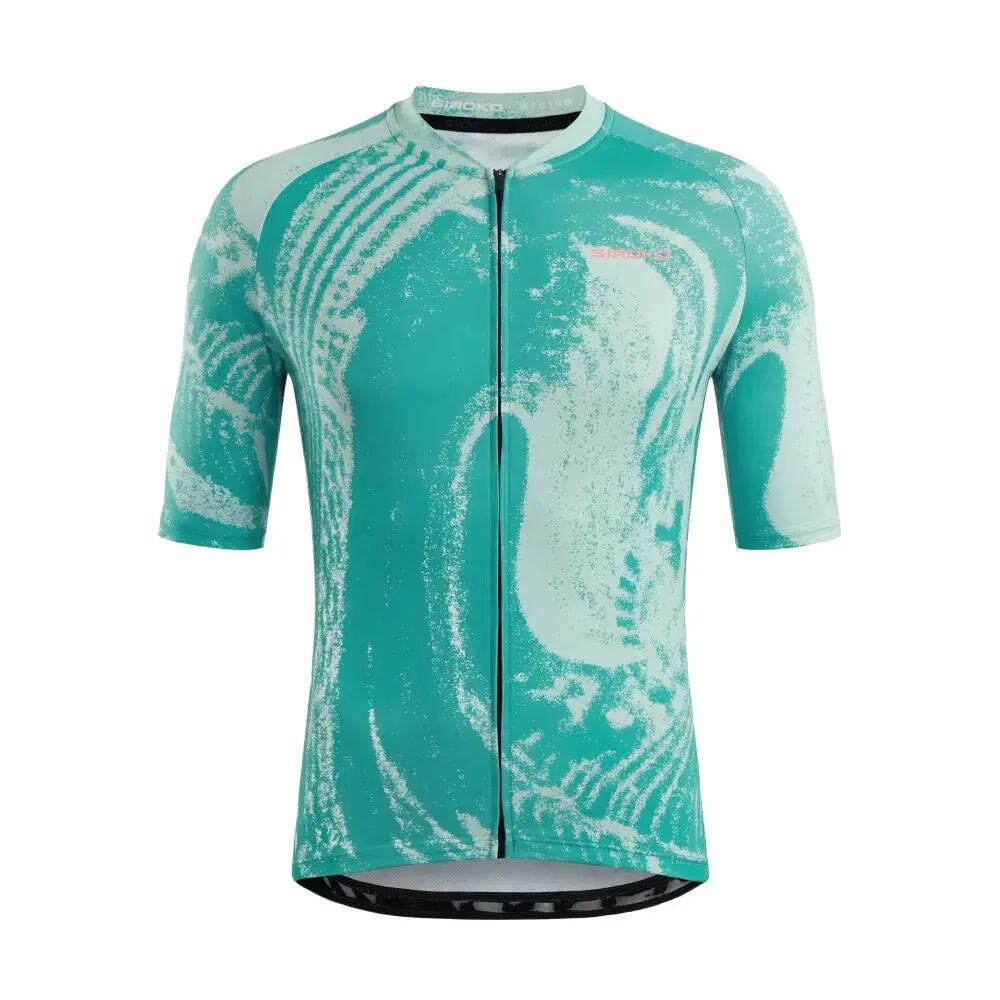 Maillot biodegradable hombre ciclismo Bio NRC Green Verde 6/8