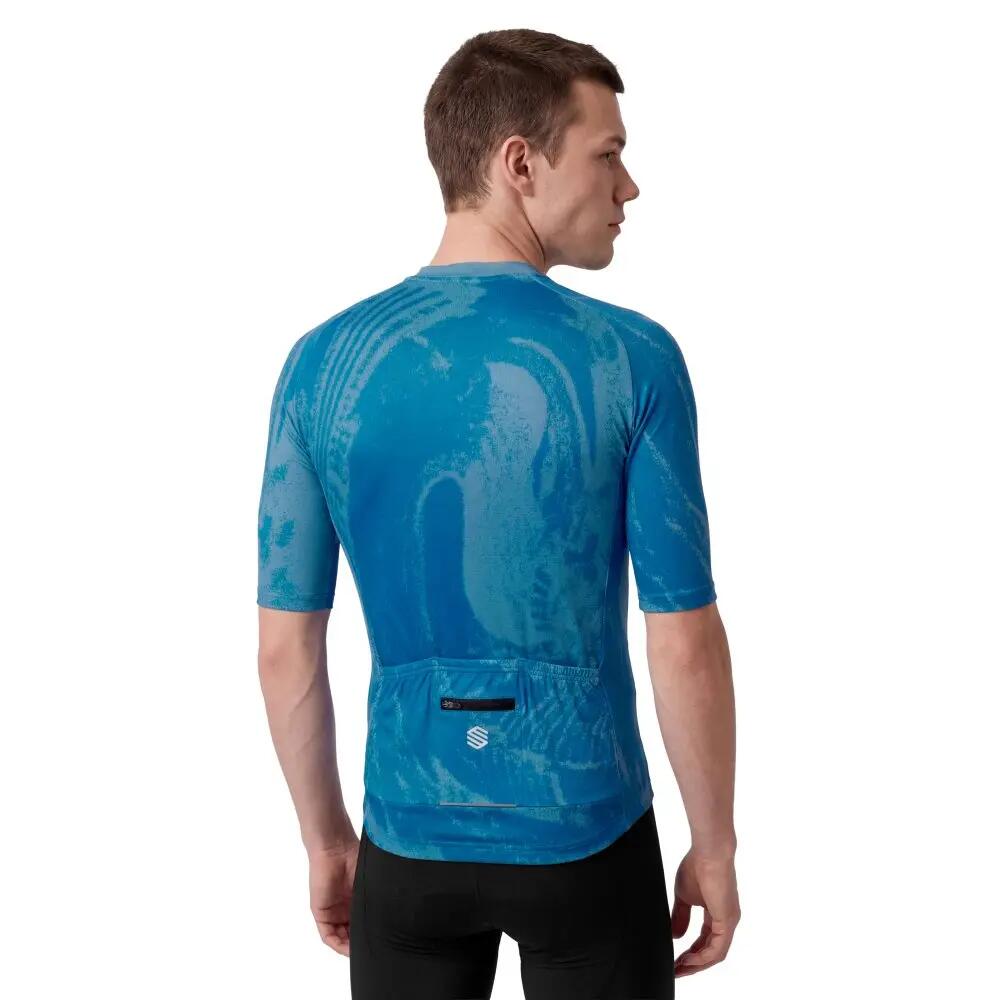 Maillot biodegradable hombre ciclismo Bio NRC Blue Azul 2/8