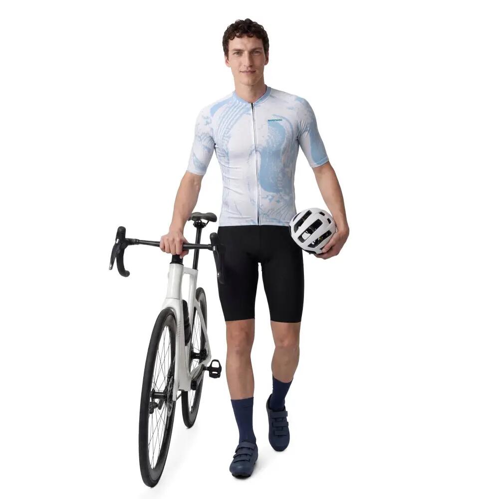 Maillot biodegradable hombre ciclismo Bio NRC White Blanco 3/8