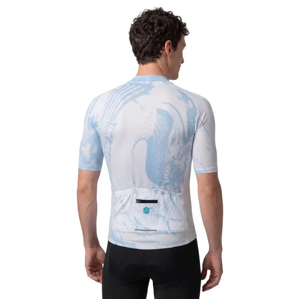 Maillot biodegradable hombre ciclismo Bio NRC White Blanco 2/8