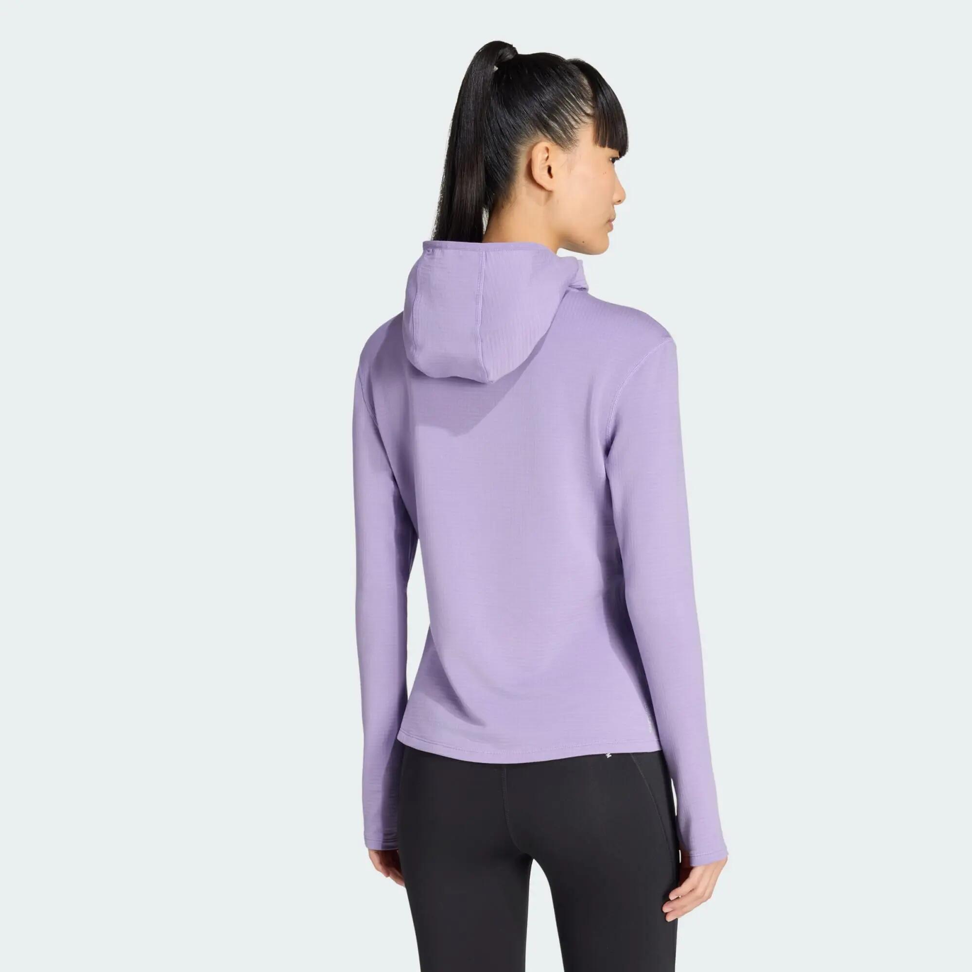 Bluza dresowa z kapturem adi365 Running Essentials Winterised Hooded Long Sleeve 3/5
