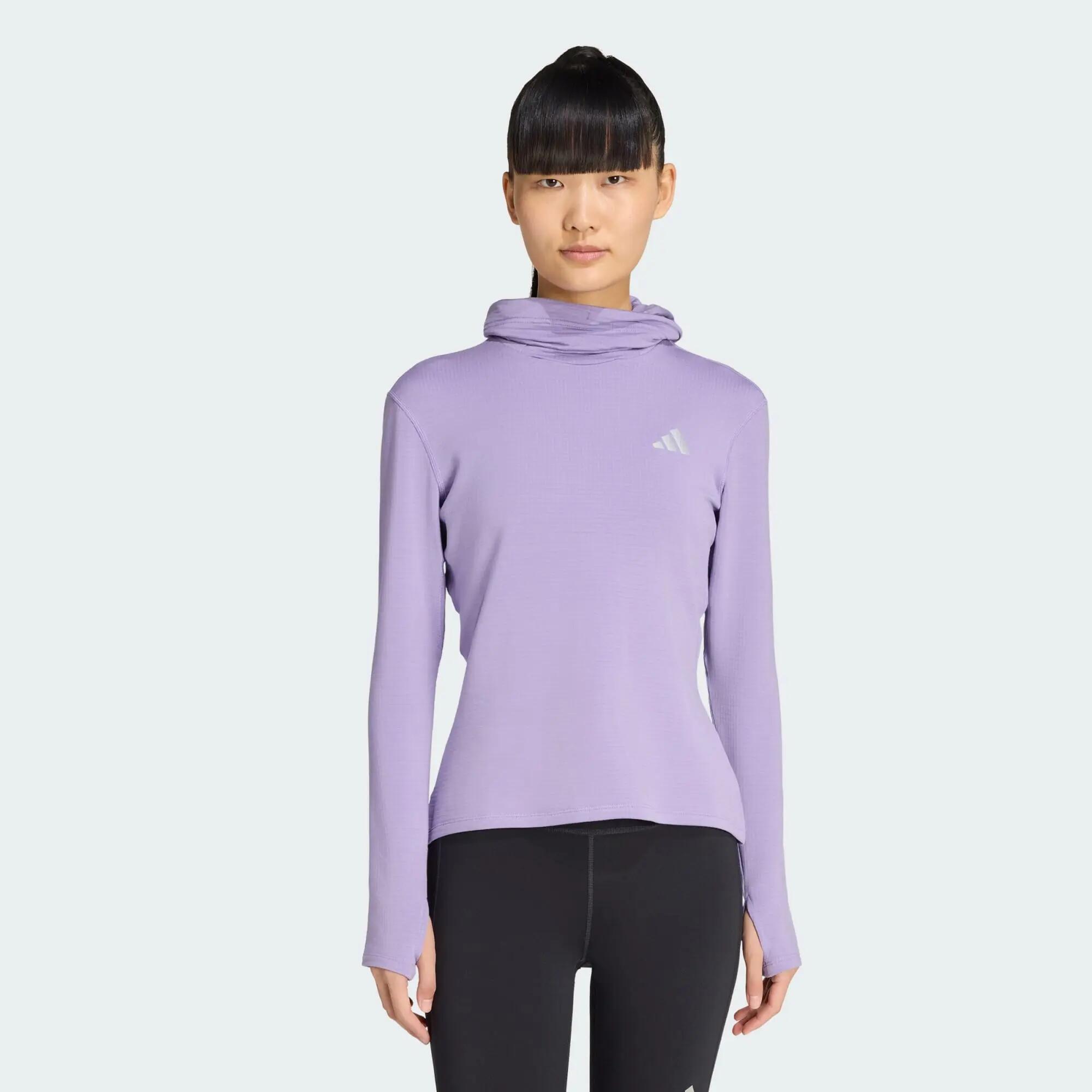 Bluza dresowa z kapturem adi365 Running Essentials Winterised Hooded Long Sleeve 2/5