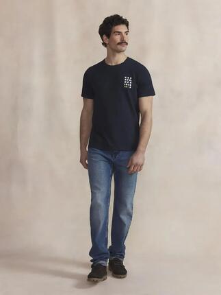 T-shirt - homme - col rond, manches courtes - lukentee blanc
