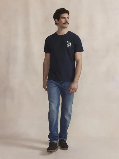 T-shirt manches courtes - sport - homme - LUKENTEE - bleu marine