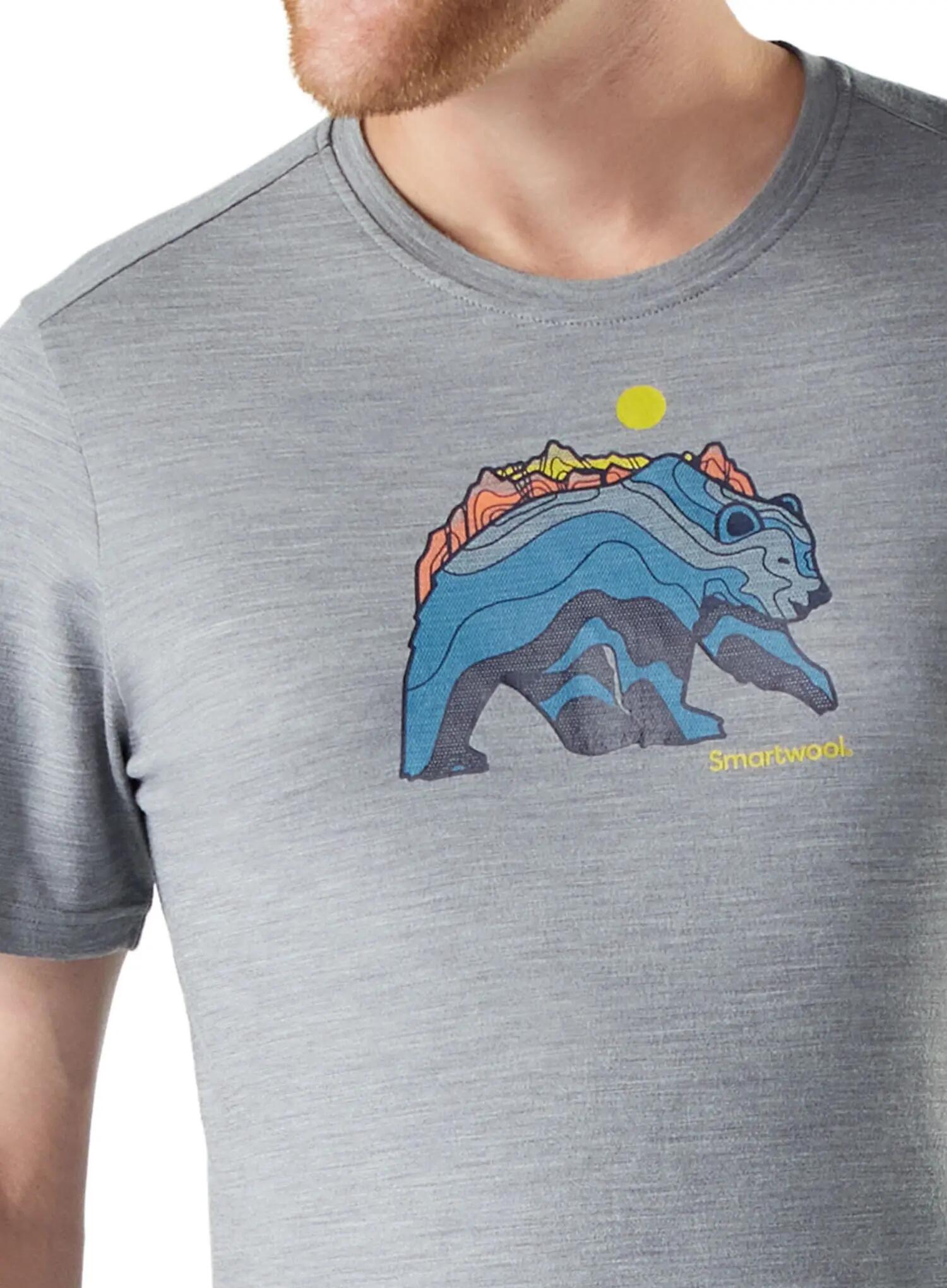 Koszulka z nadrukiem Smartwool Bear Strata Active Short Sleeve Graphic Tee 7/7