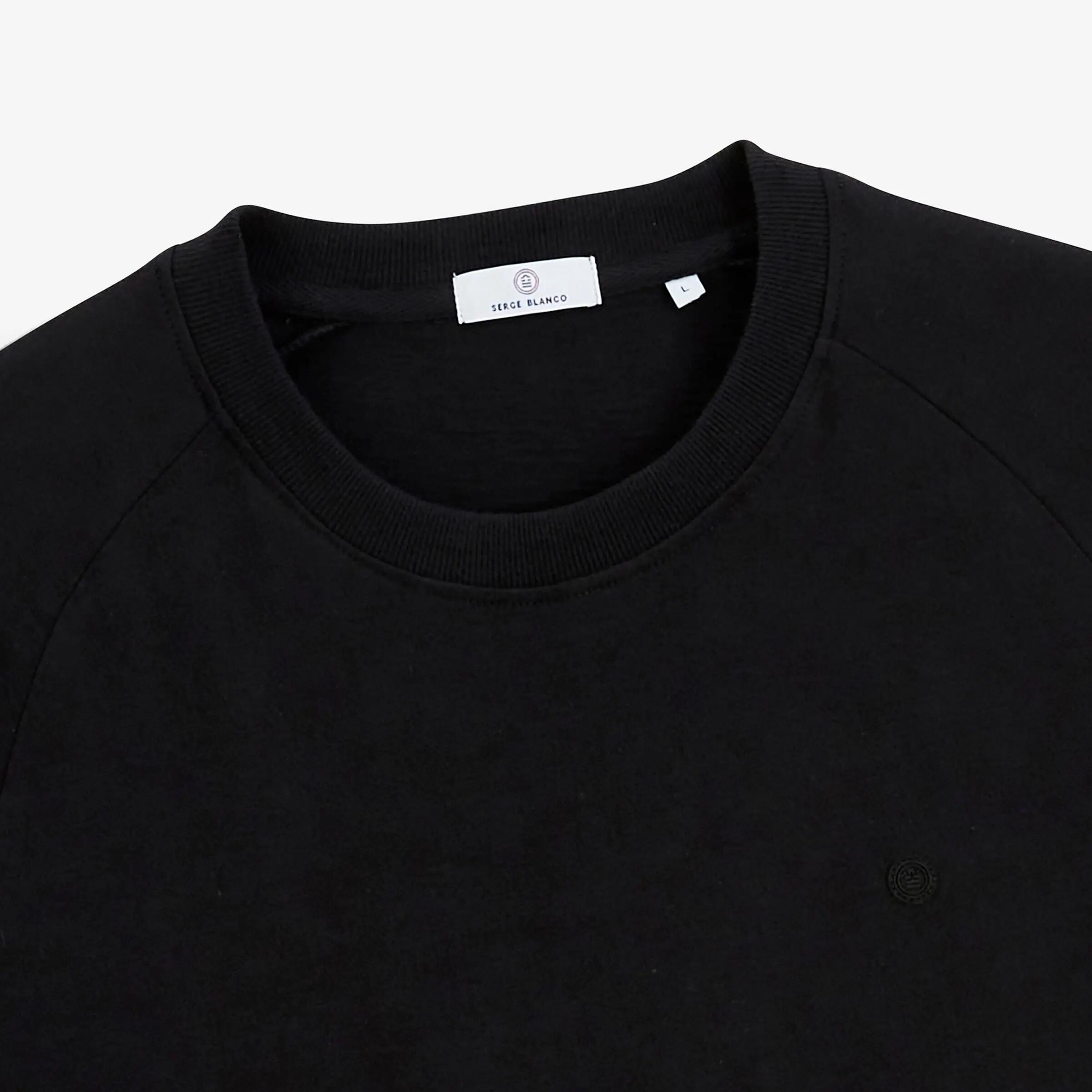 T-shirt met lange mouwen en ronde hals van gewafeld katoen 3/4
