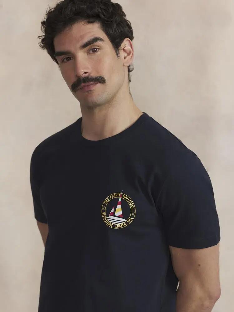 T-shirt manches courtes - Sport - Homme - KYSONTEE - Bleu marine 3/5