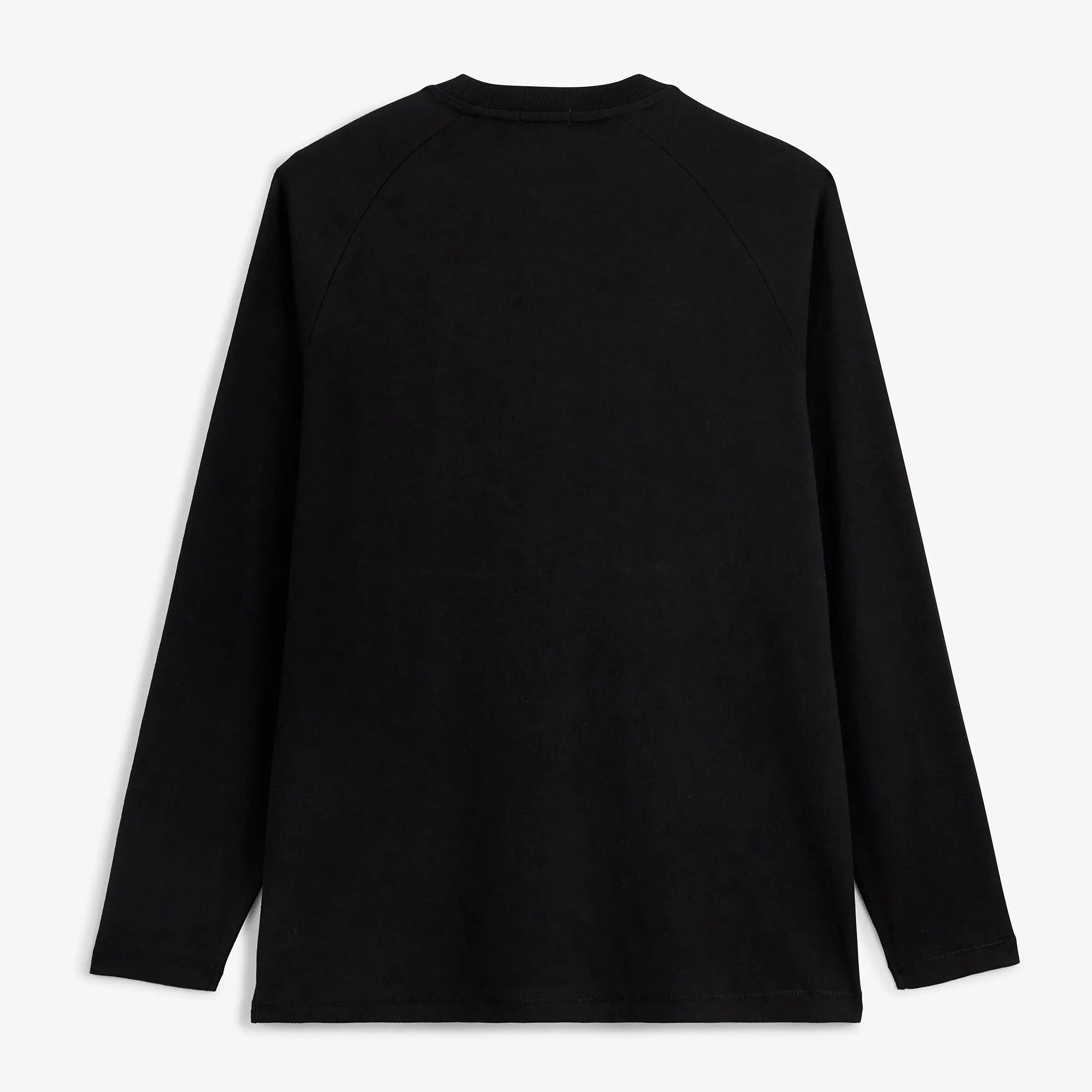 T-shirt met lange mouwen en ronde hals van gewafeld katoen 2/4