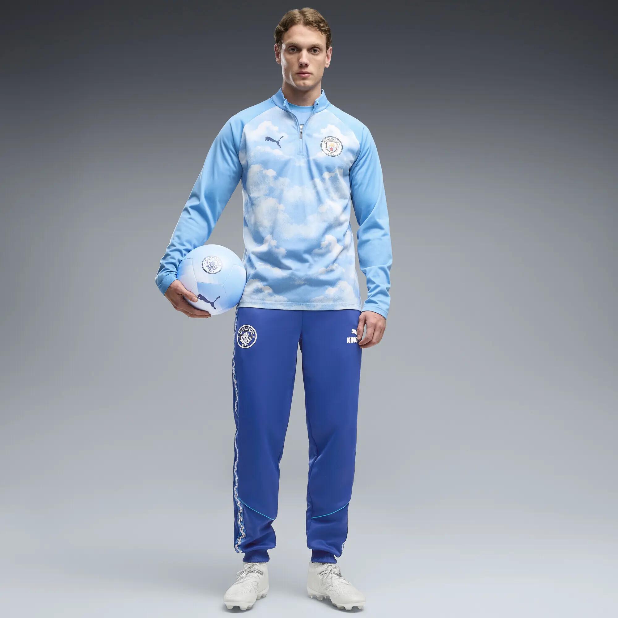 Męska bluza rozgrzewkowa Manchester City F.C. z zamkiem 1/4 PUMA 4/5