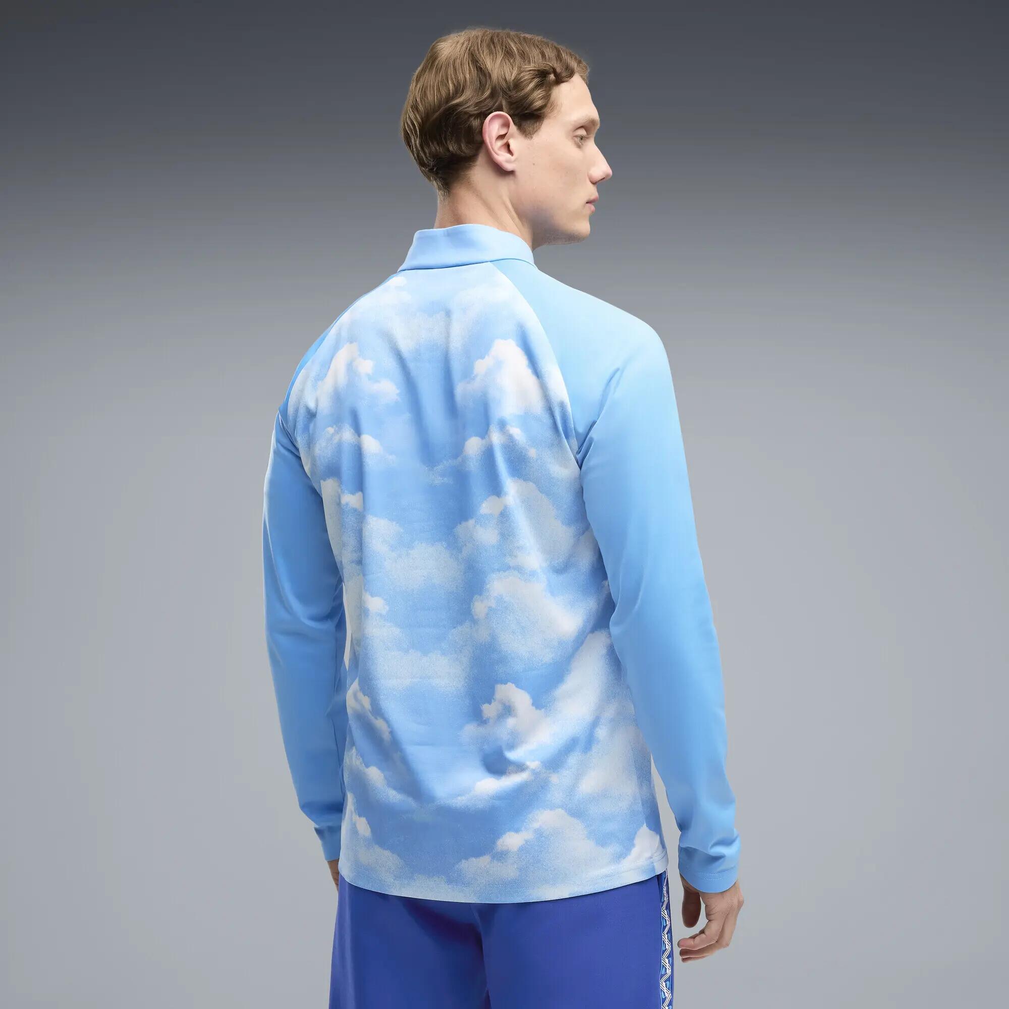 Męska bluza rozgrzewkowa Manchester City F.C. z zamkiem 1/4 PUMA 3/5