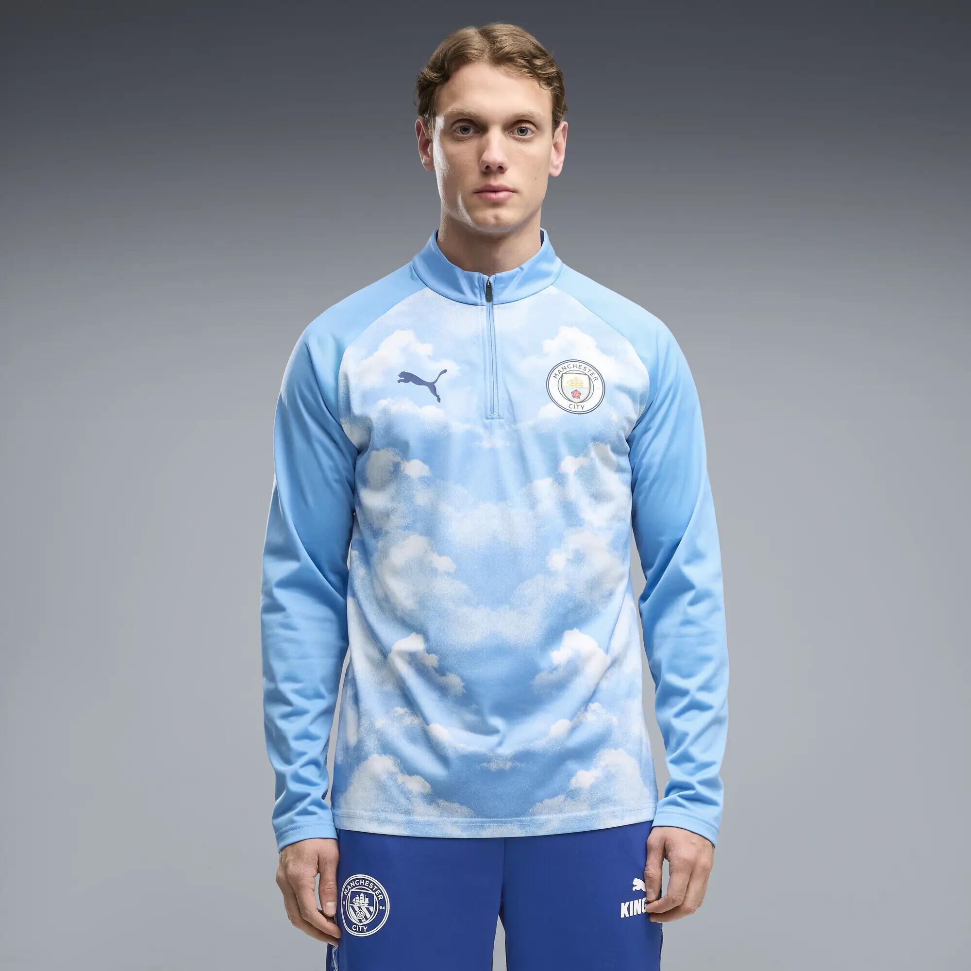 Męska bluza rozgrzewkowa Manchester City F.C. z zamkiem 1/4 PUMA 2/5