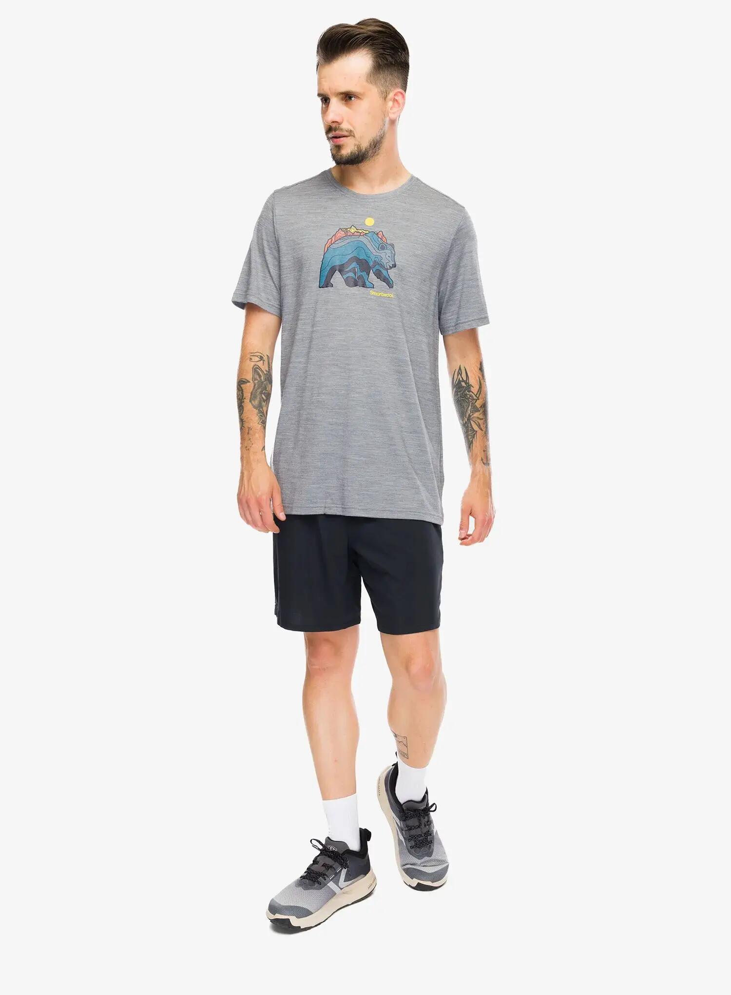 Koszulka z nadrukiem Smartwool Bear Strata Active Short Sleeve Graphic Tee 2/7
