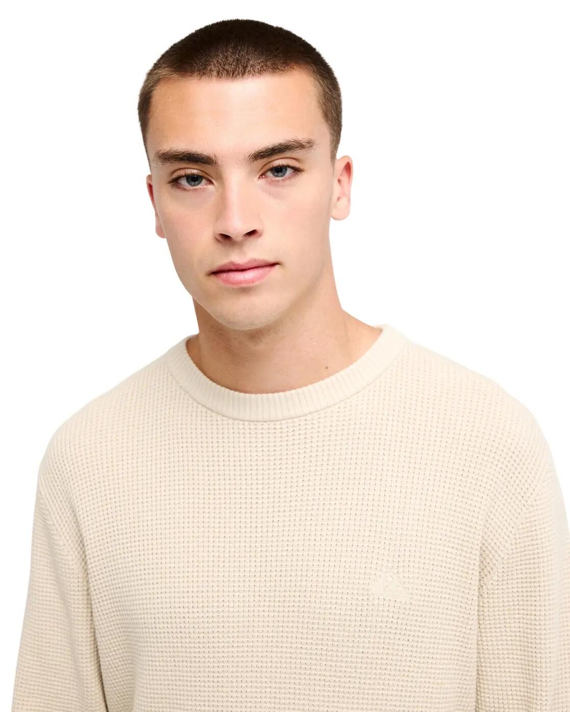 Pull WAFFLE Beige Homme 4/4