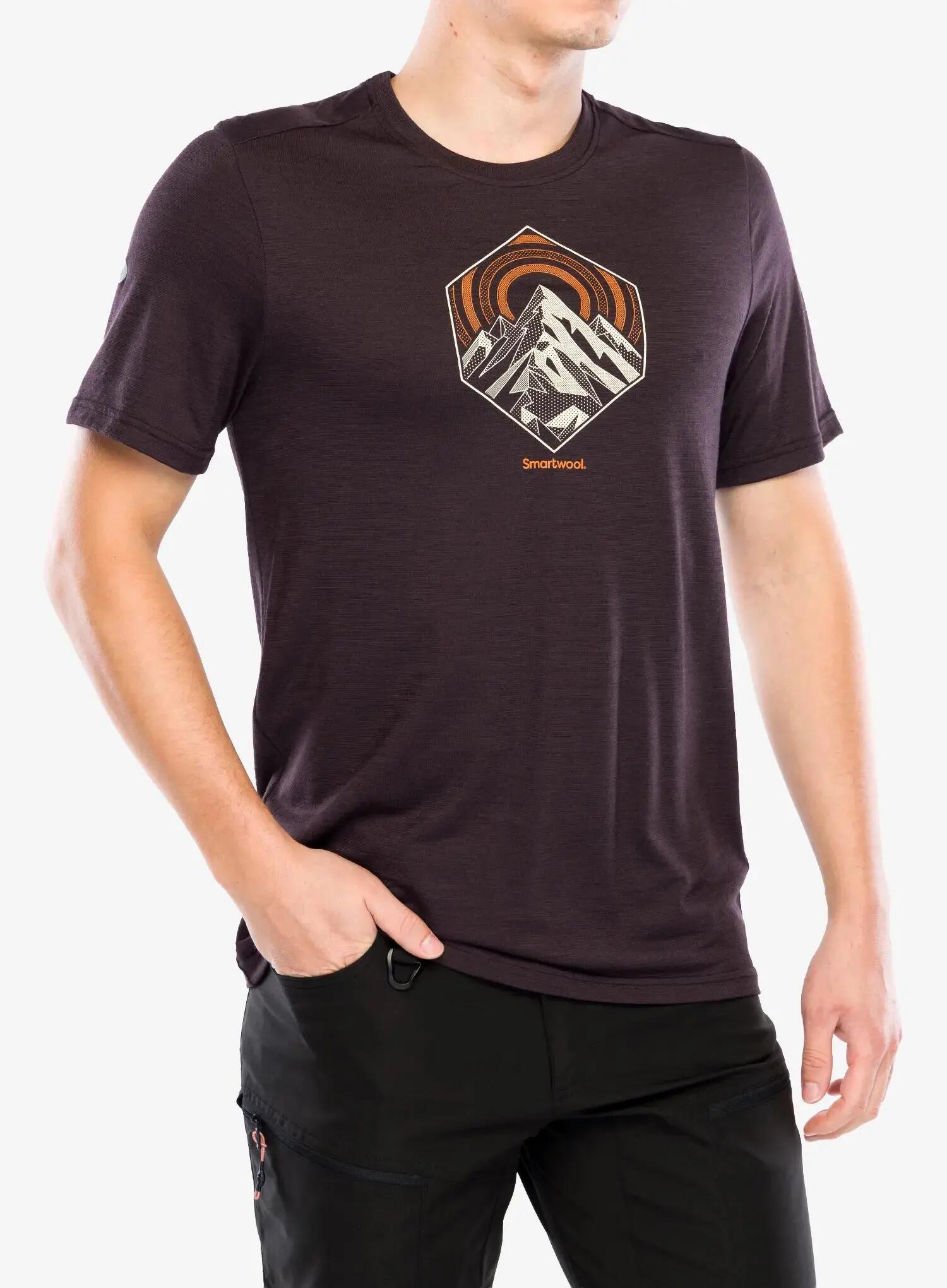 Koszulka z nadrukiem Smartwool Peak Energy Active Short Sleeve Graphic Tee 3/7
