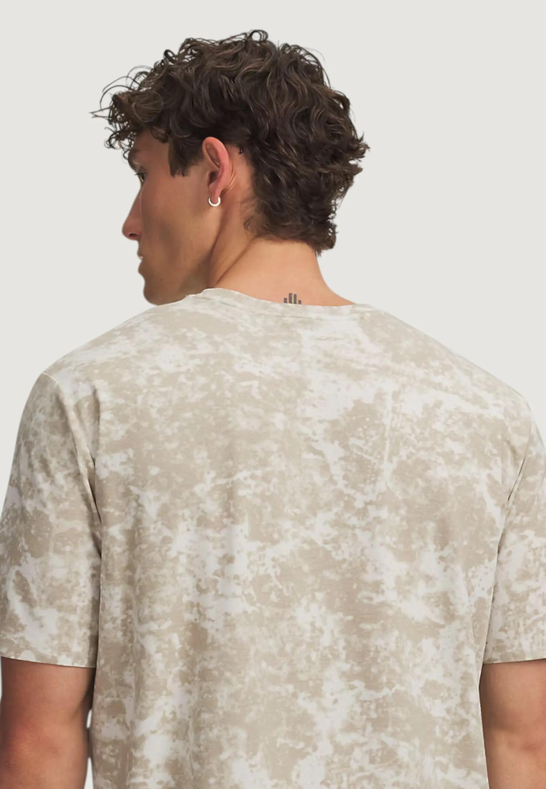 t-shirt crop top UA M ICON SS NOVELTY HOMME beige 4/5