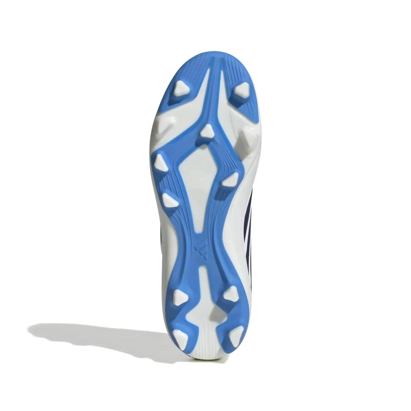 Crampons Adidas Copa Pure IV Club FG/MG Enfant Blanc et bleu 2/7