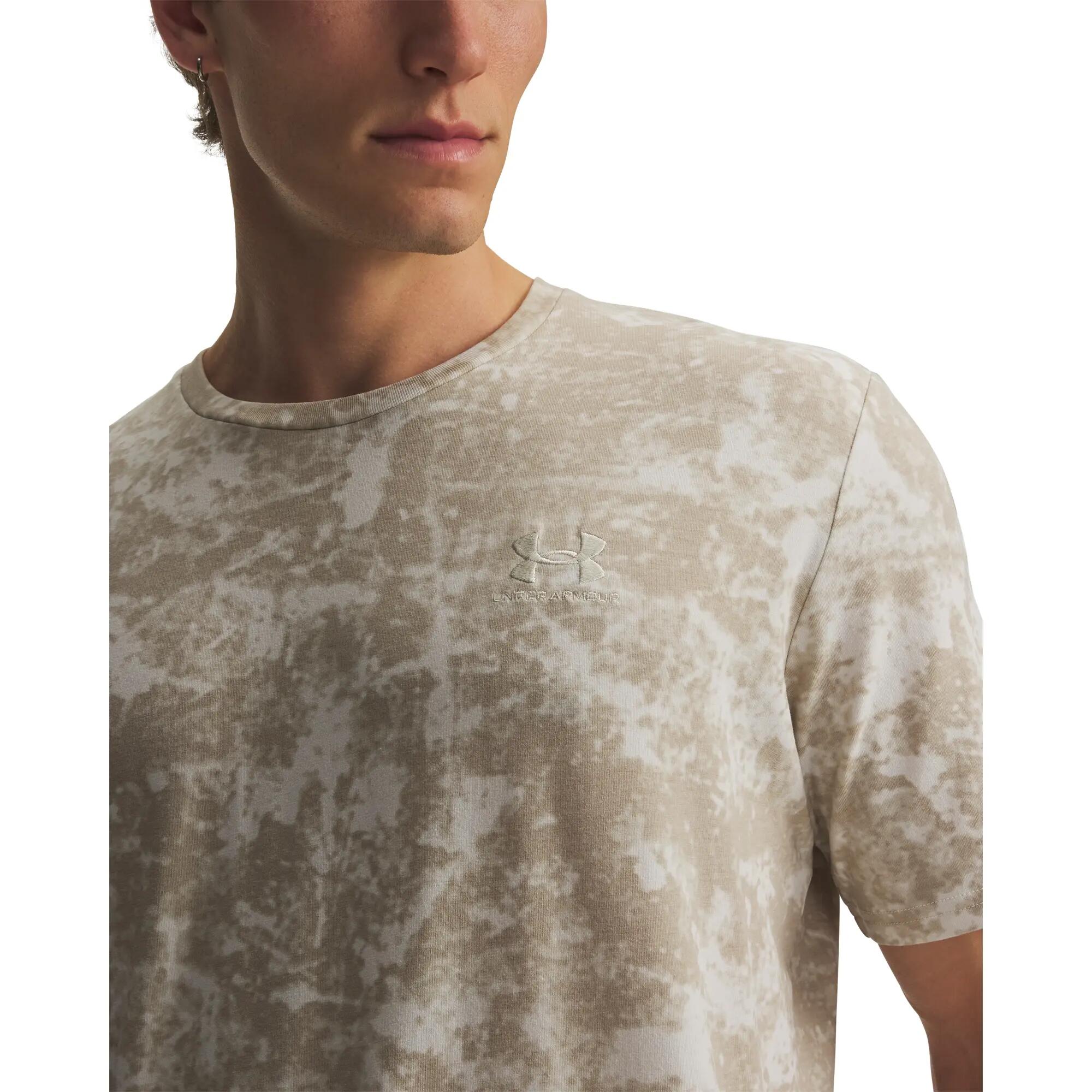 t-shirt crop top UA M ICON SS NOVELTY HOMME beige 7/7