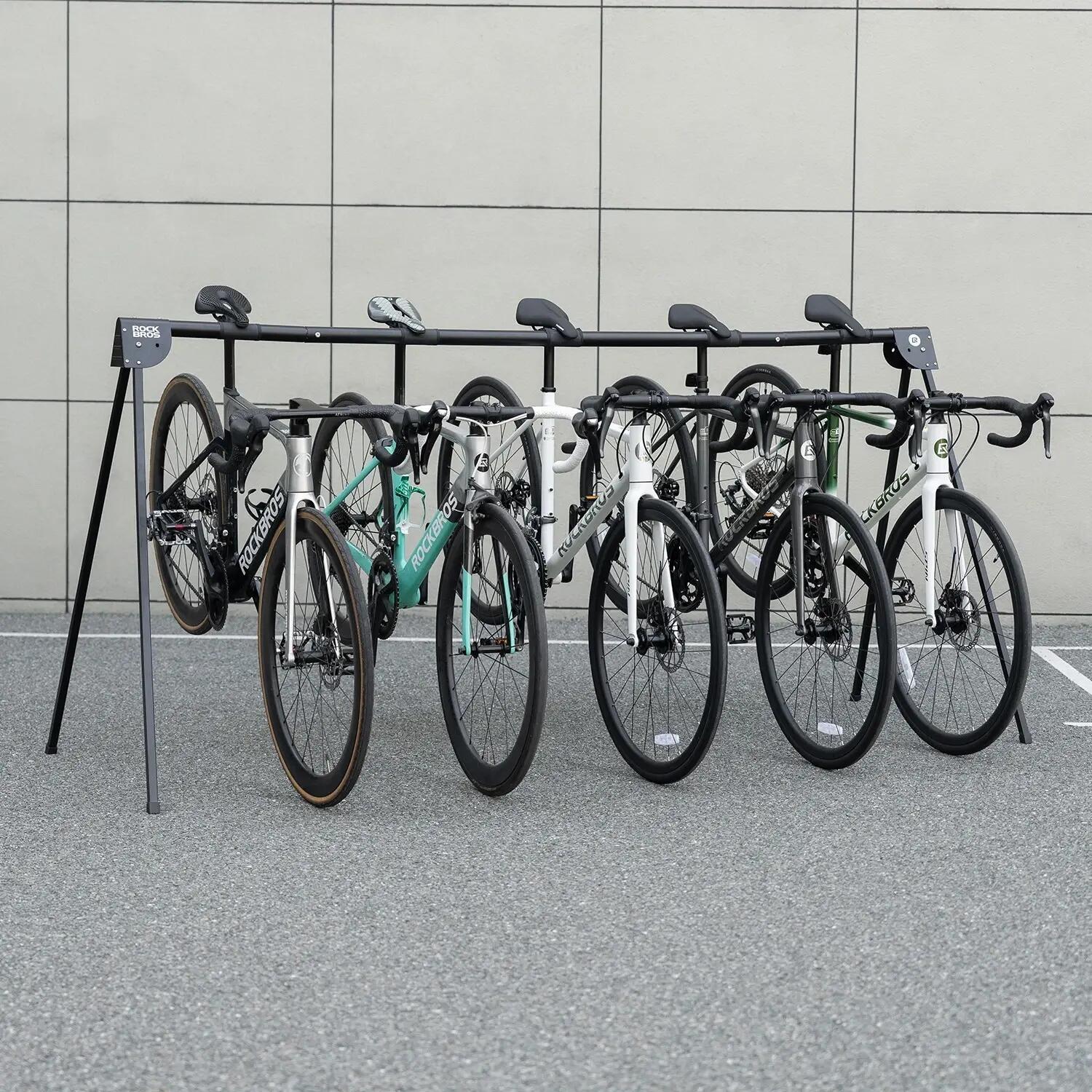ROCKBROS Faltbarer Fahrradträger 3 Fahrräder Stabil Eisenständer 7/8