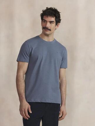 T-shirt - homme - manches courtes, col rond, coupe ajustée - Pieretee - blanc