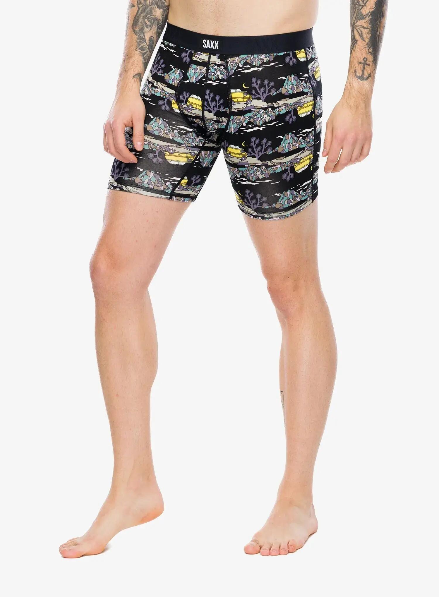 Bokserki termoaktywne Saxx Vibe Xtra Soft Comfort Boxer Brief Fly 3/5