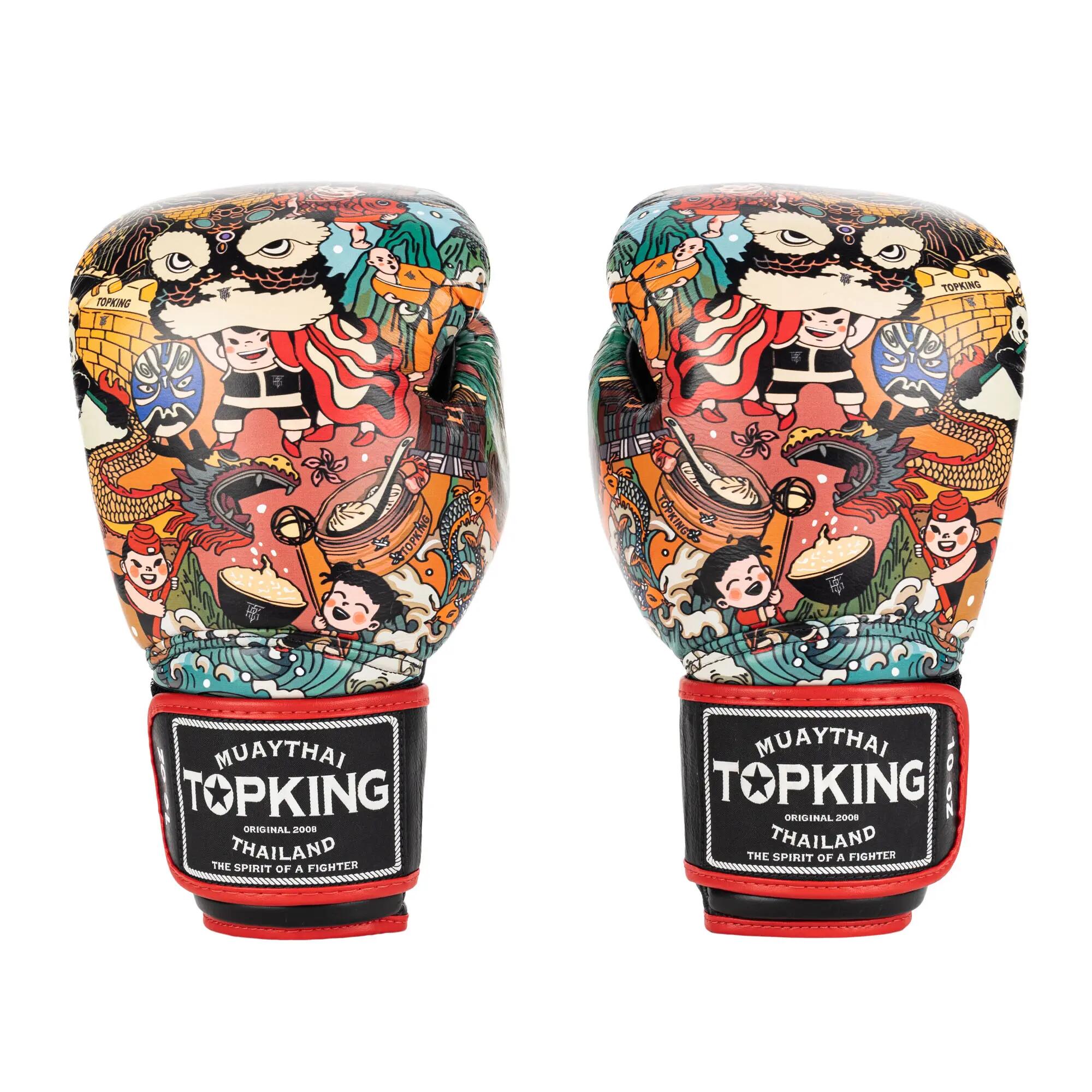 Luvas de boxe Top King Boxing Culture preto/vermelho TKBGCT-2C2 7/7