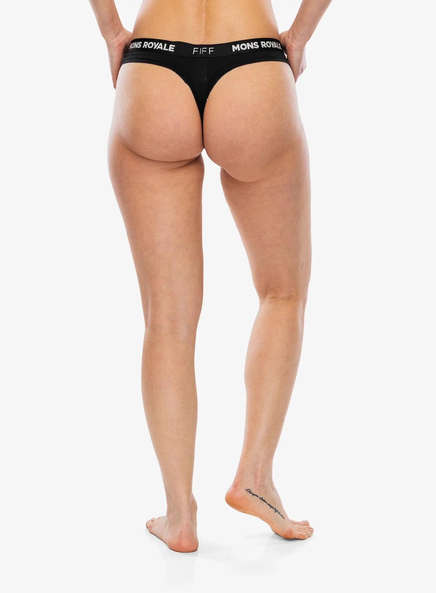 Majtki termoaktywne damskie Mons Royale Stratos Merino Thong 2/5