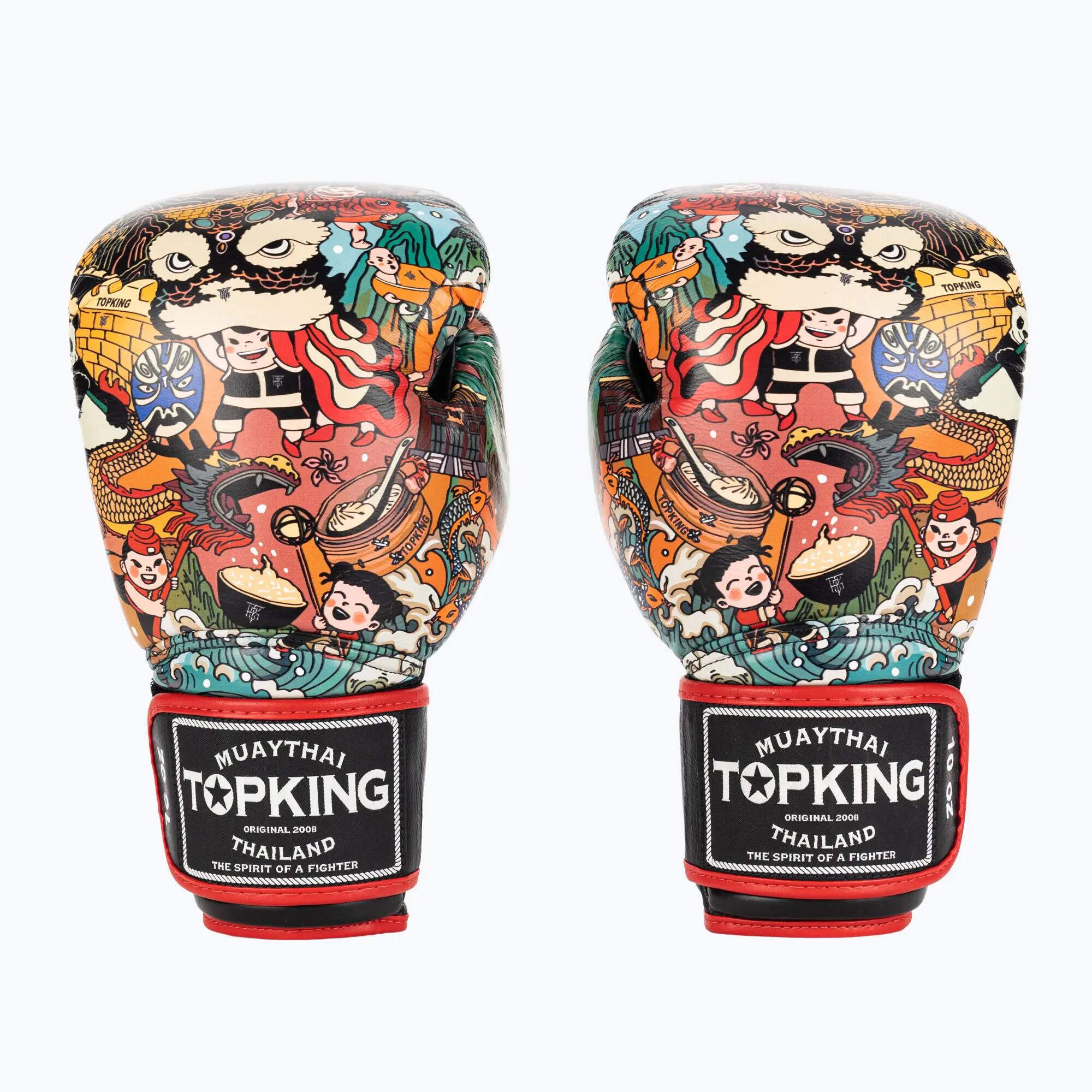 Luvas de boxe Top King Boxing Culture preto/vermelho TKBGCT-2C2 2/7
