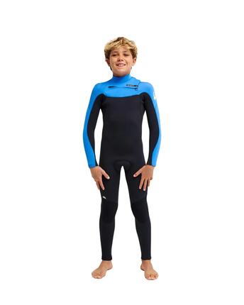 Combinaison de surf zip poitrine EVERYDAY SESSIONS 4/3MM Bleu Garçon