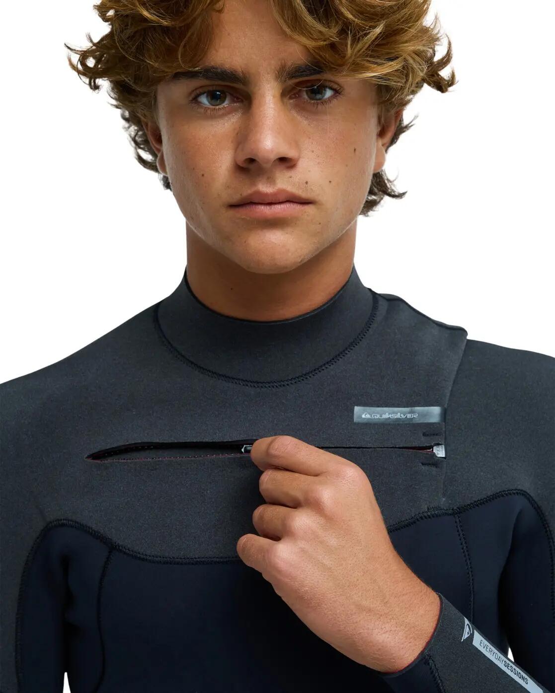 Wetsuit met een Borstrits 3/2MM EVERYDAY SESSIONS Schwarz Heren 4/4