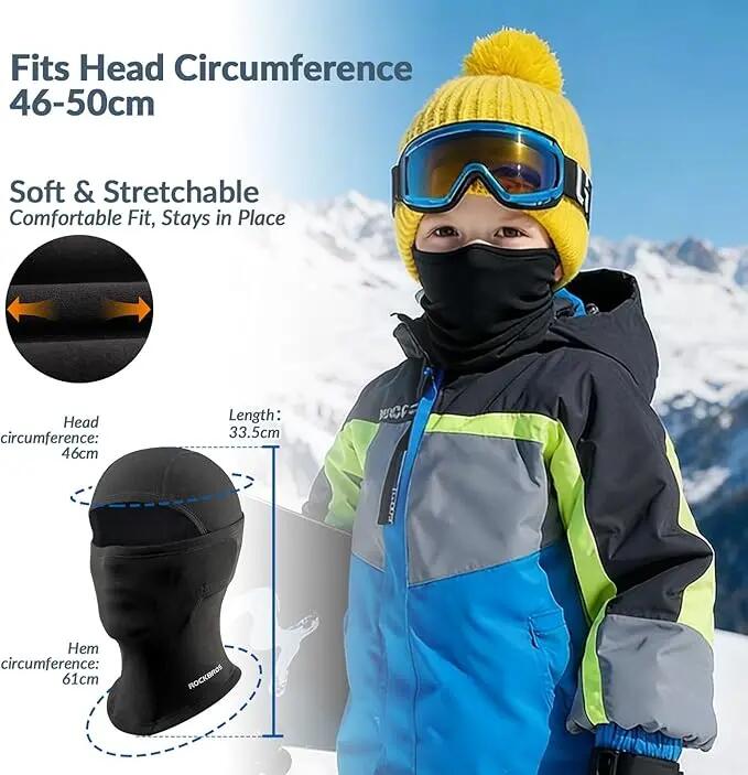 Kinder Sturmhaube Winter warm Polarfleece multifunktional 4/6