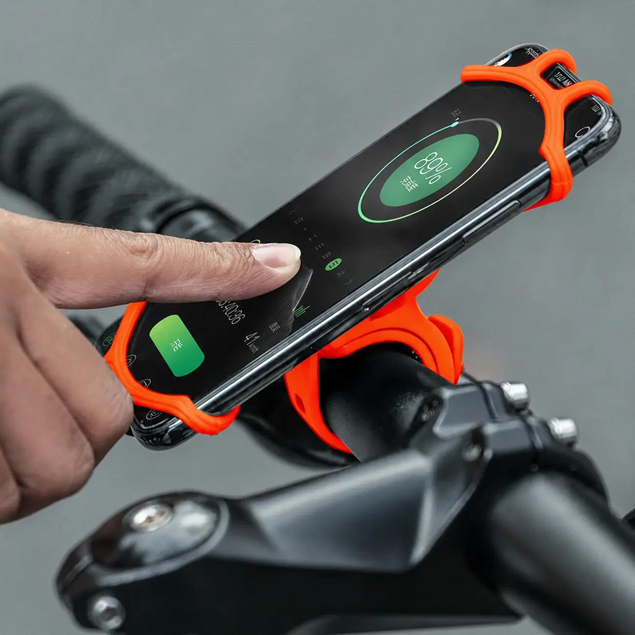 Fietstelefoonhouder met klem voor het stuur 4/5