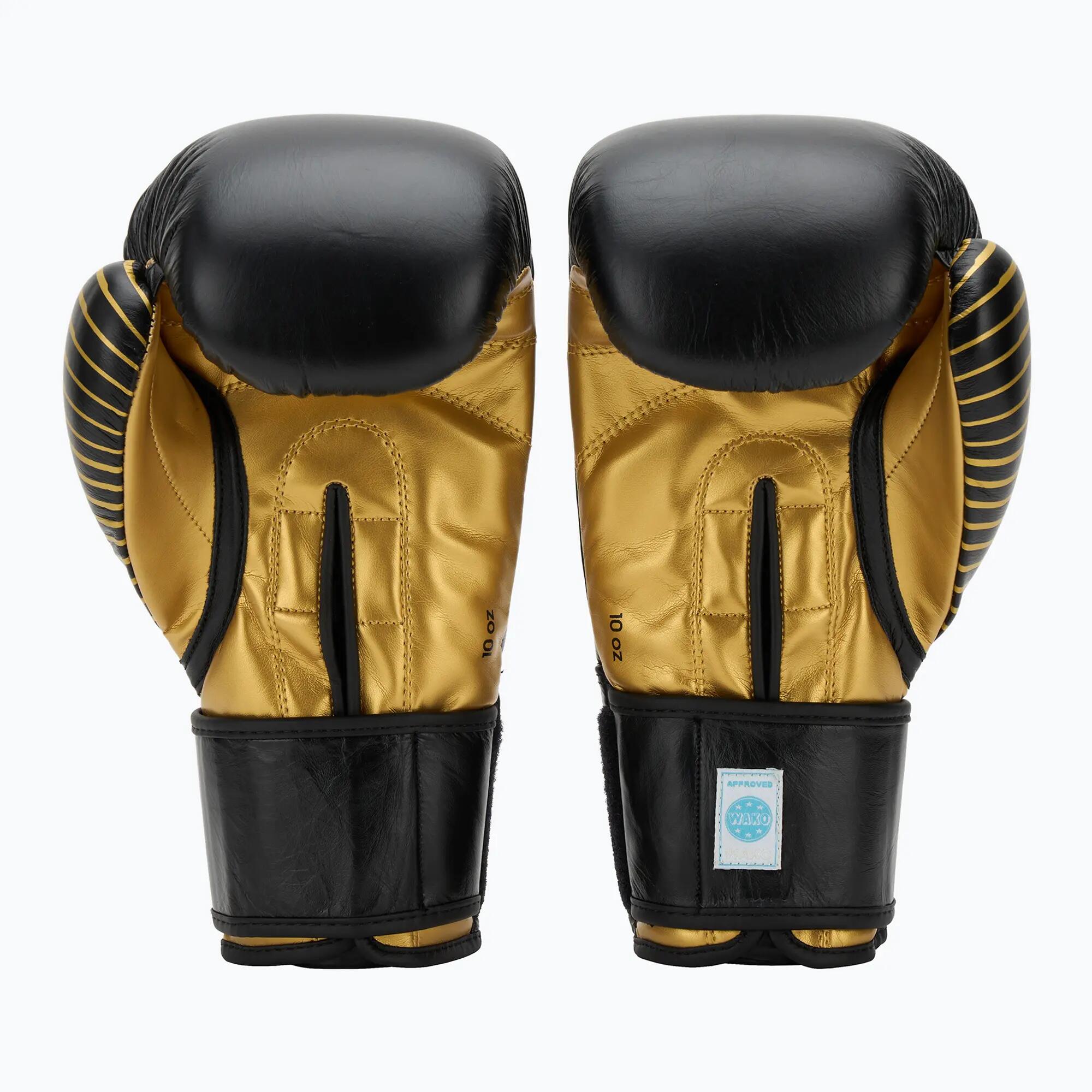 adidas Kickboxing Wettkampfhandschuh black/gold met, adiKBWKF200 3/7