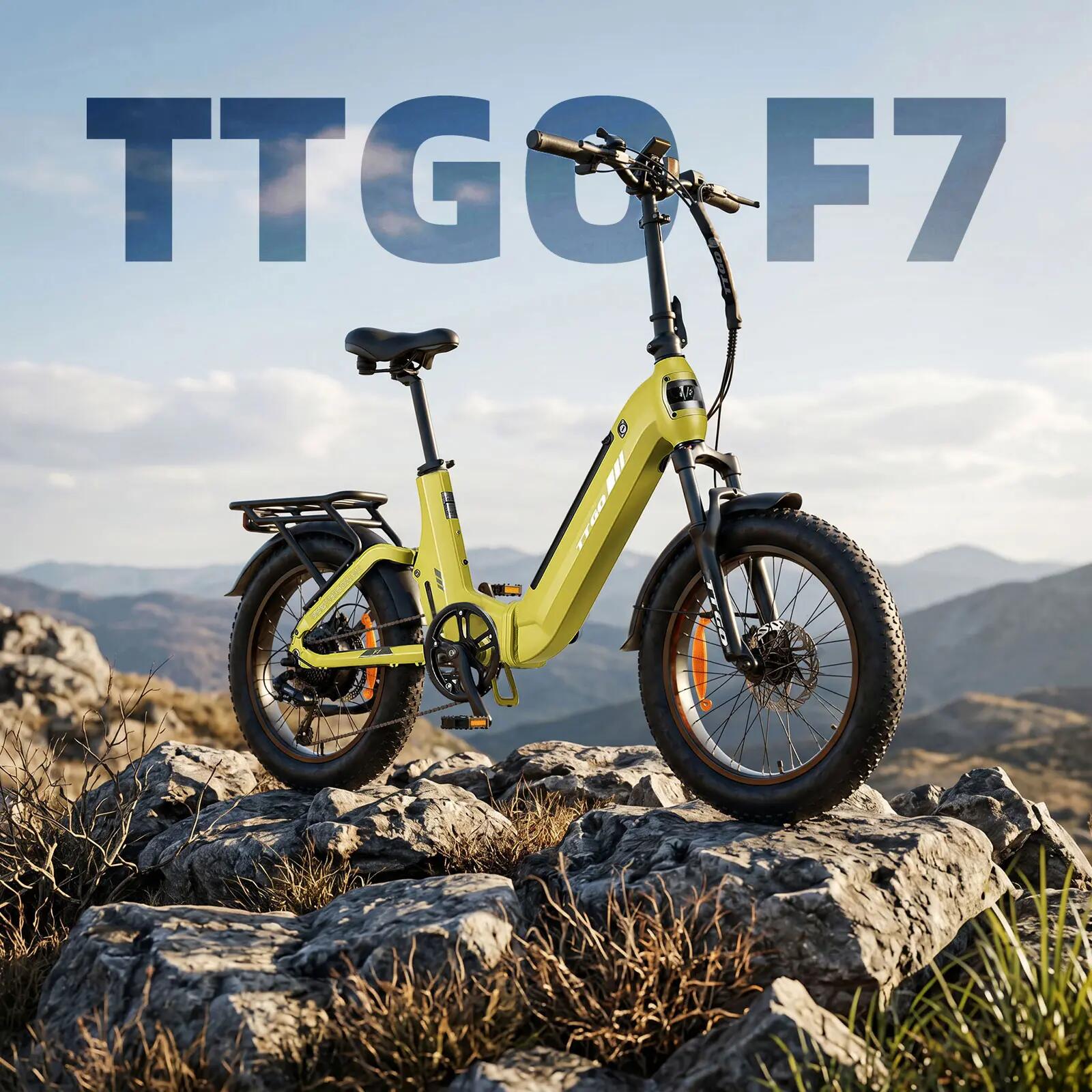 Vélo électrique pour adultes TTGO F7 Batterie 48V 15Ah Pneus 20 pouces 9/15