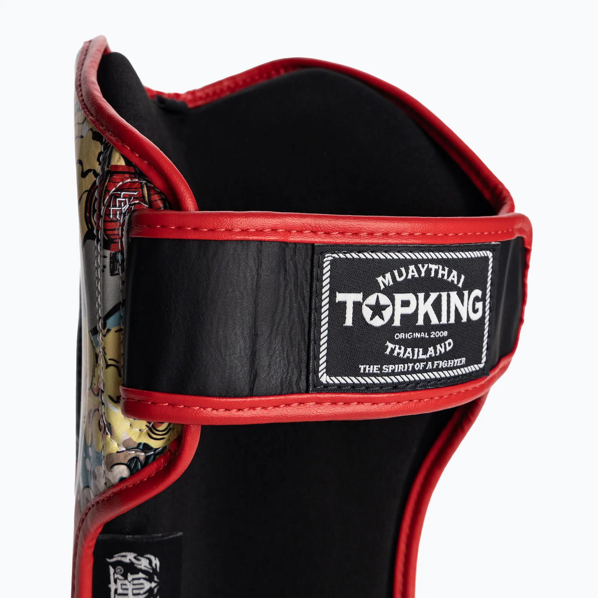 Protetores de canela e pés Top King Culture Semi Leather preto TKSGCT-CN 7/7
