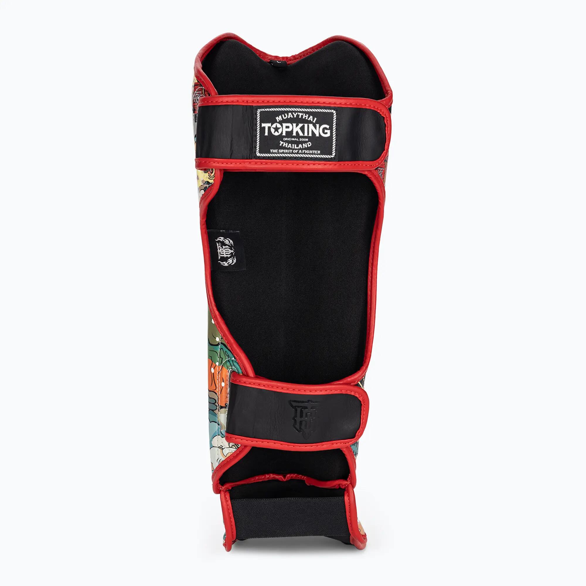 Protetores de canela e pés Top King Culture Semi Leather preto TKSGCT-CN 5/7