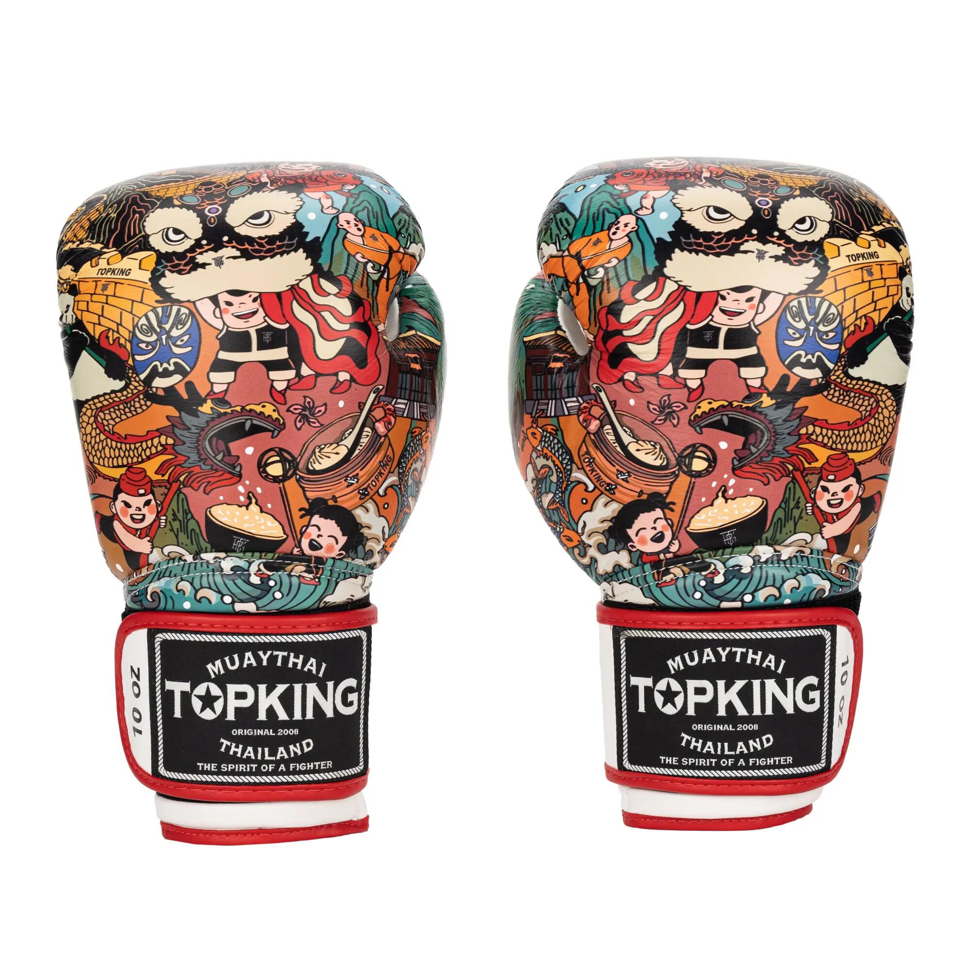 Top King Boxing Culture bokshandschoenen wit/rood TKBGCT-1C1 6/6