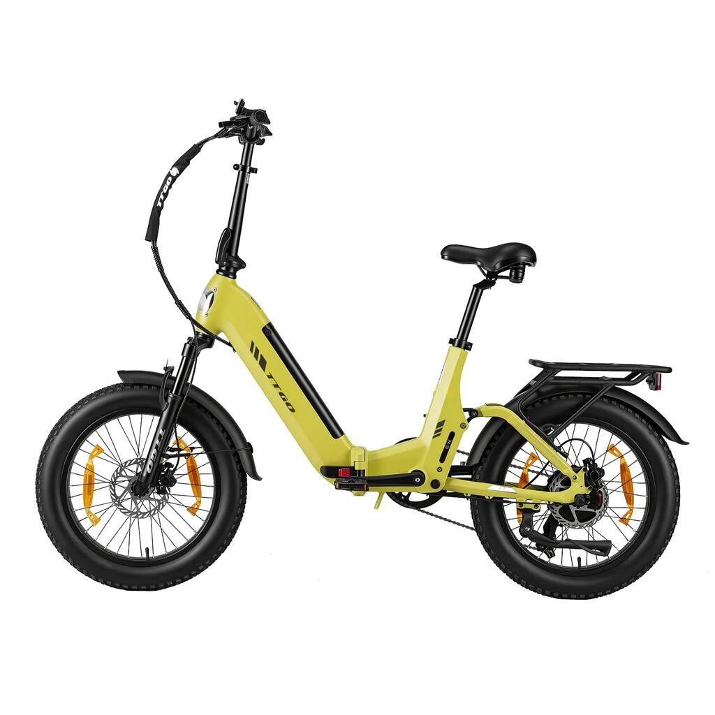 Felnőtt városi elektromos kerékpár F7, 20" × 3,0"-os abroncsok.