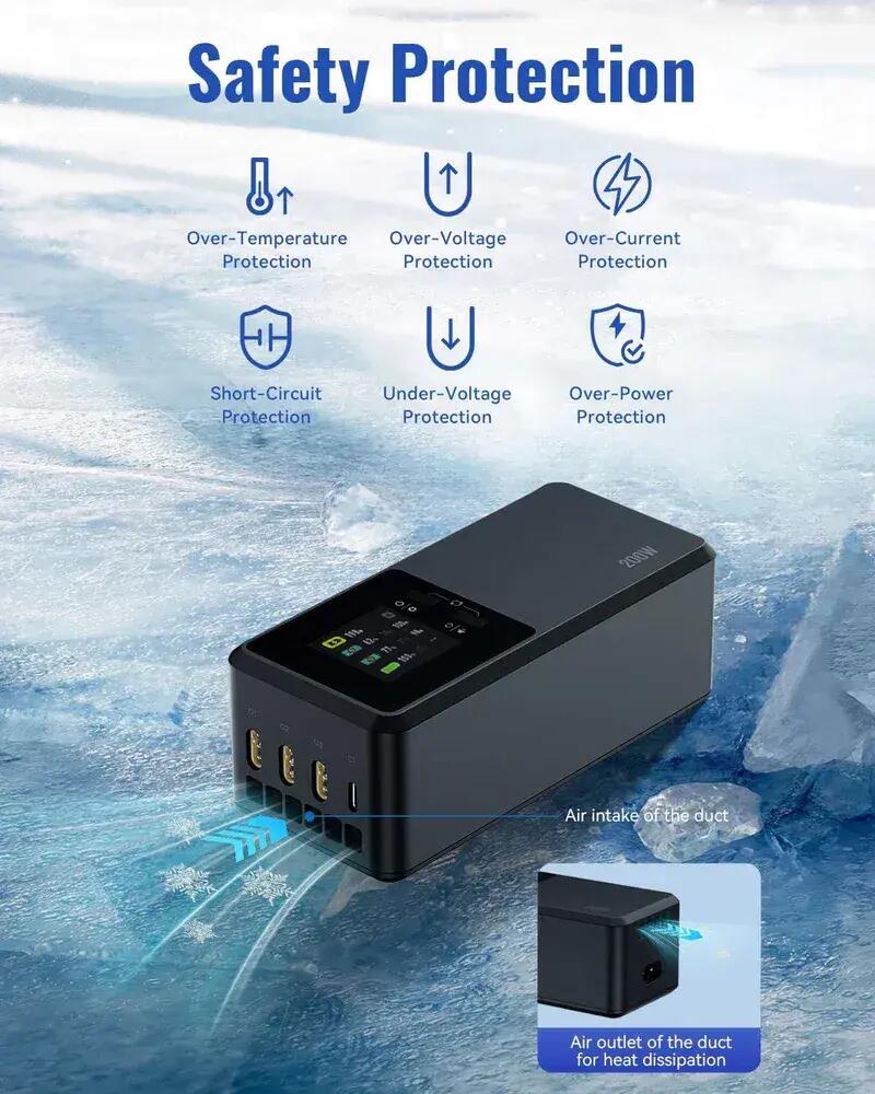 Ladezubehör - Charger - 3-in-1 Charging Hub - LKTOP Matrice 4 - schwarz 3/5