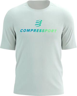 Compressport podium t-shirt met korte mouwen voor heren, wit