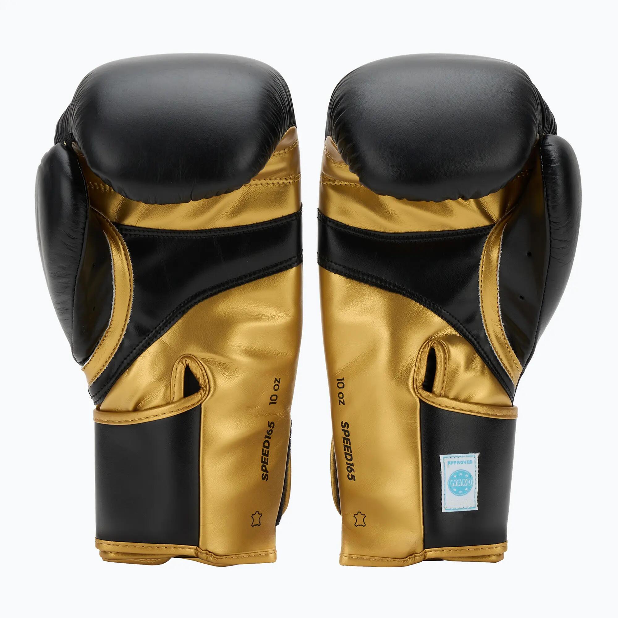 adidas Wettkampfhandschuh Speed 165 black/gold, adiSBG165 3/7