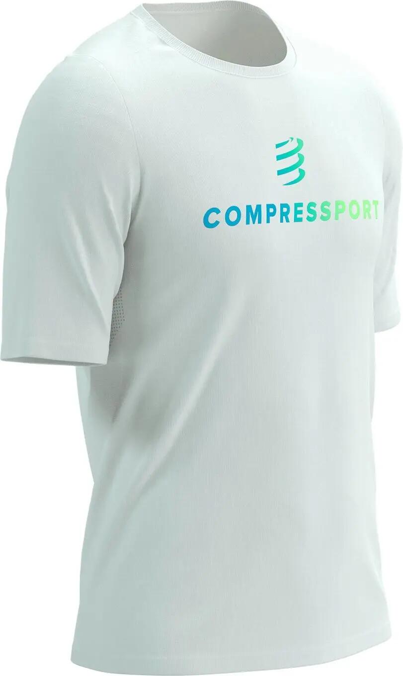 Maglietta a maniche corte Compressport Podium bianca da uomo 3/6