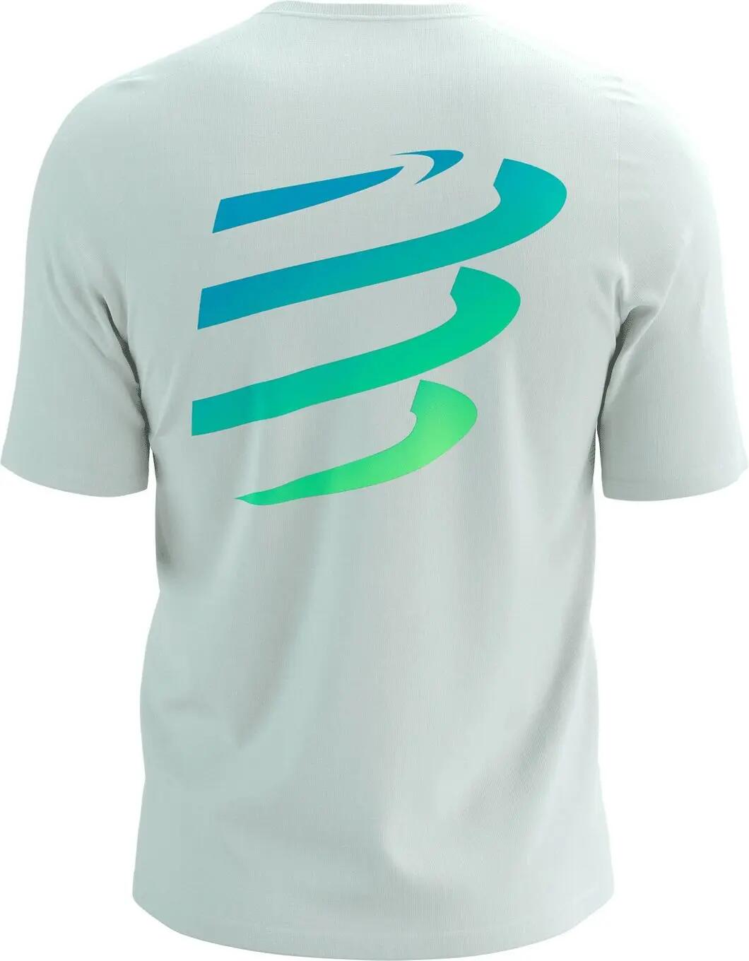 Maglietta a maniche corte Compressport Podium bianca da uomo 2/6