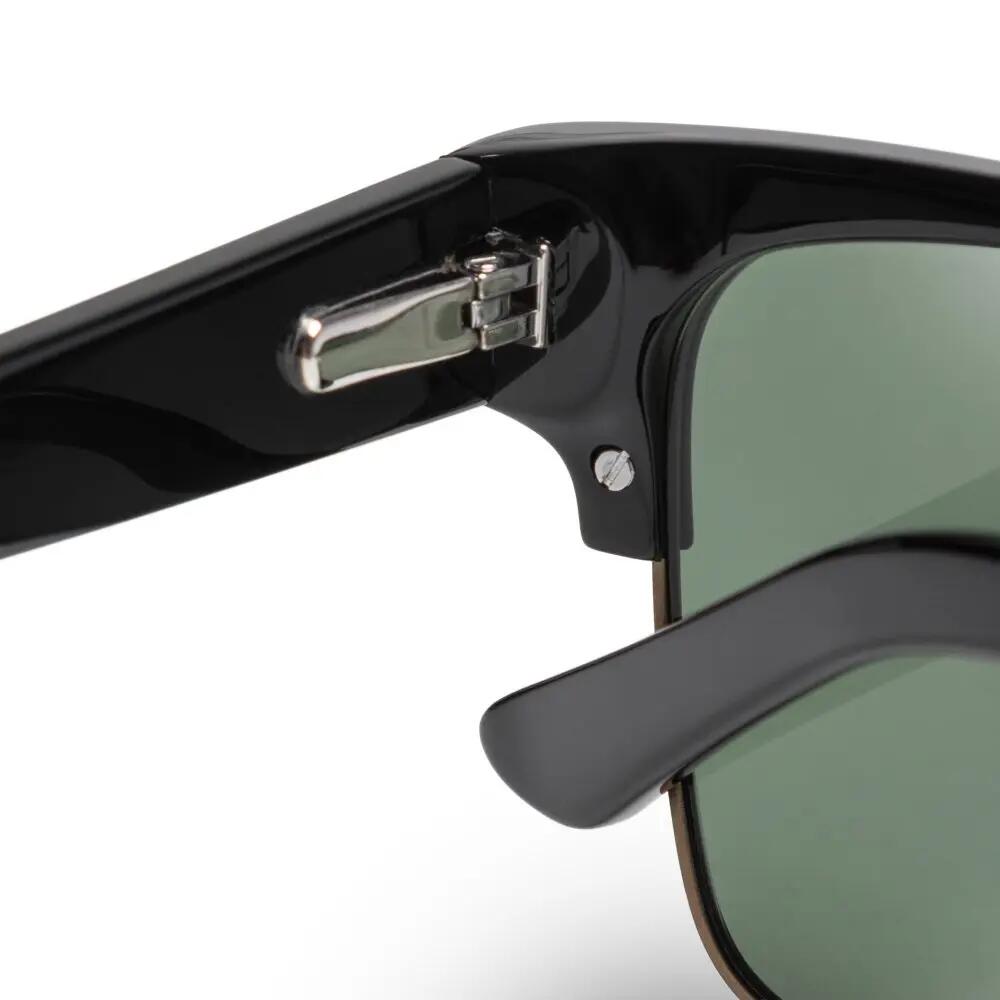 Lunettes de soleil carrées Homme et Femme New York Black Noir 6/6