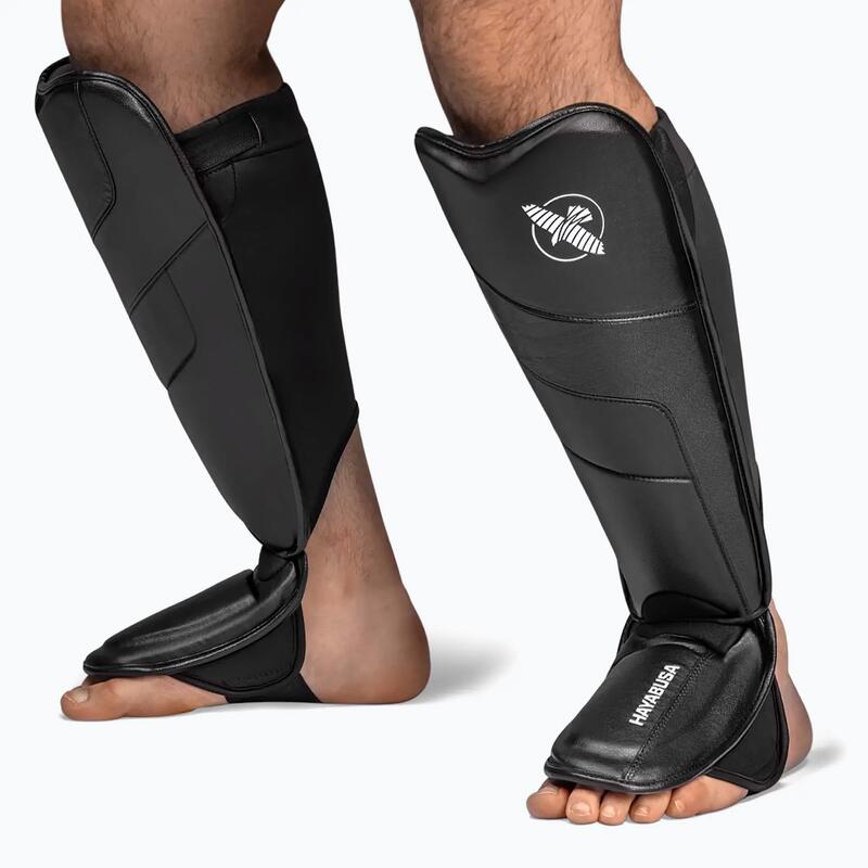Protectoare pentru tibii și picioare Hayabusa T3 Full Back Shin Guards