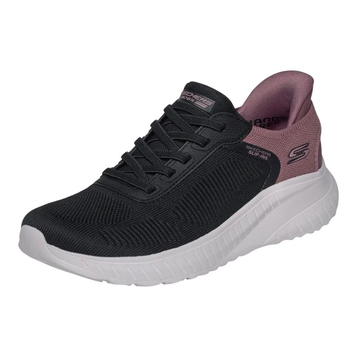 Baskets Femme Baskets Skechers BOBS SQUAD CHAOS-CURRENT MUSE Noir Skechers 4/5