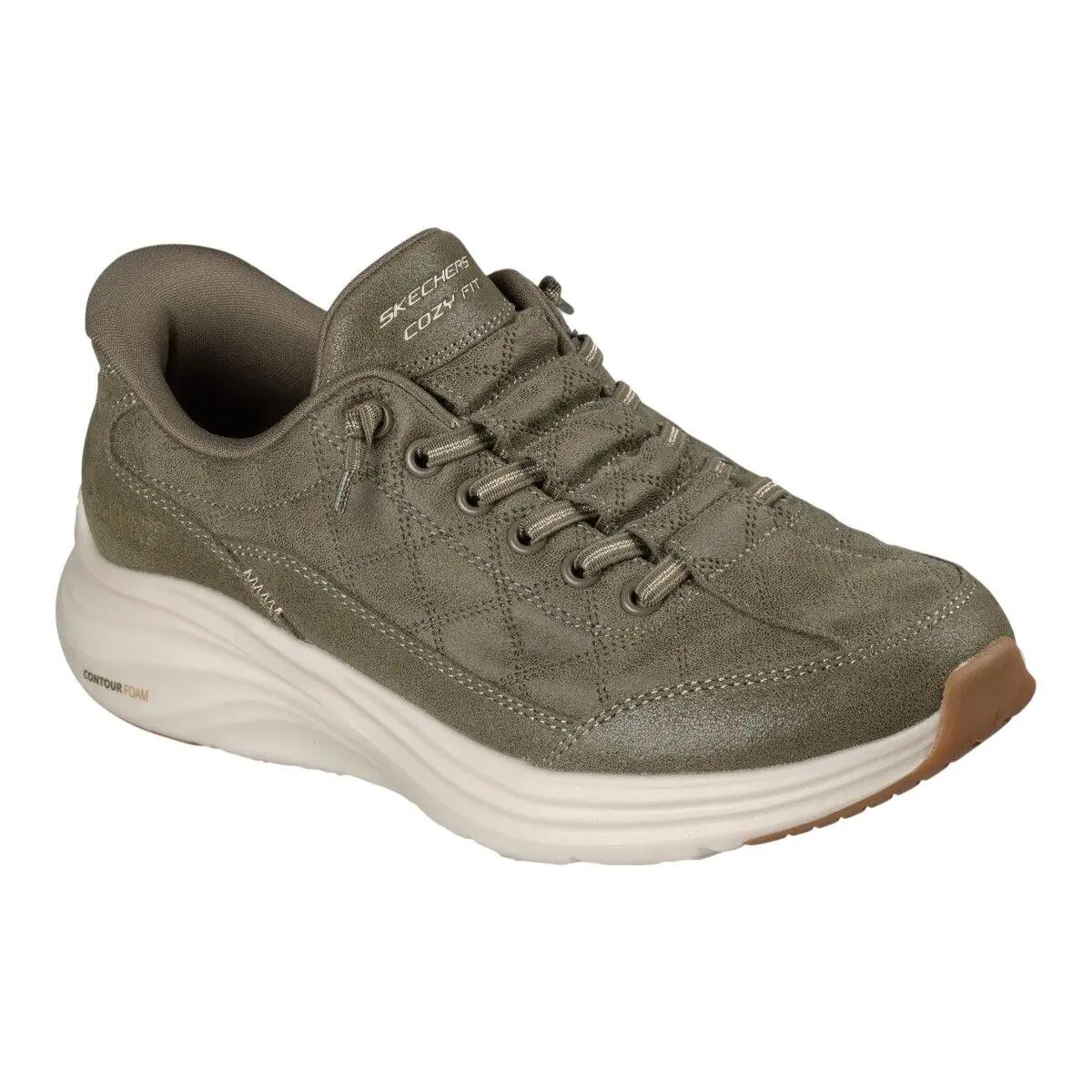 Baskets Femme Baskets Skechers CONTOUR FOAM-NATURAL EASE Vert Skechers 2/5