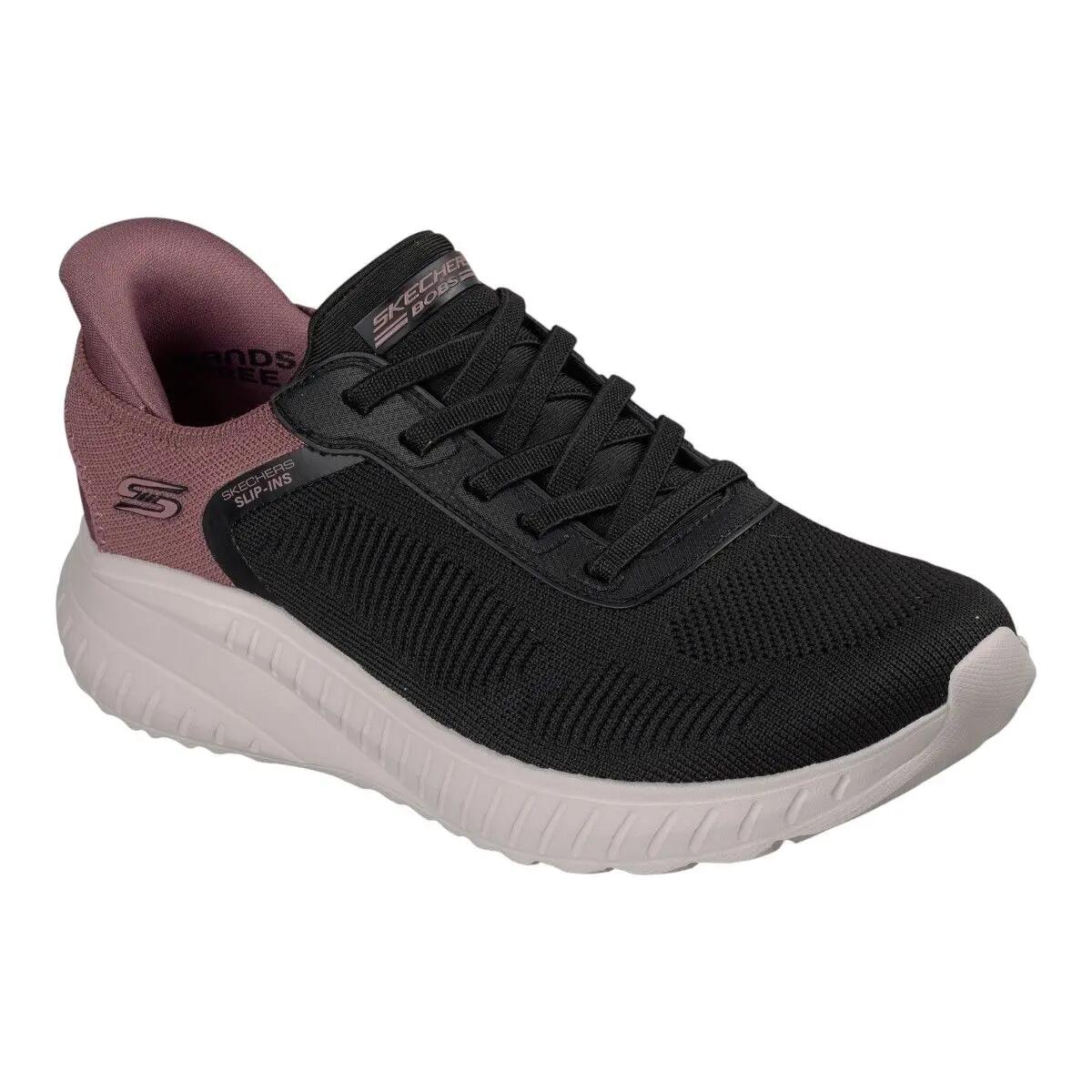 Baskets Femme Baskets Skechers BOBS SQUAD CHAOS-CURRENT MUSE Noir Skechers 2/5