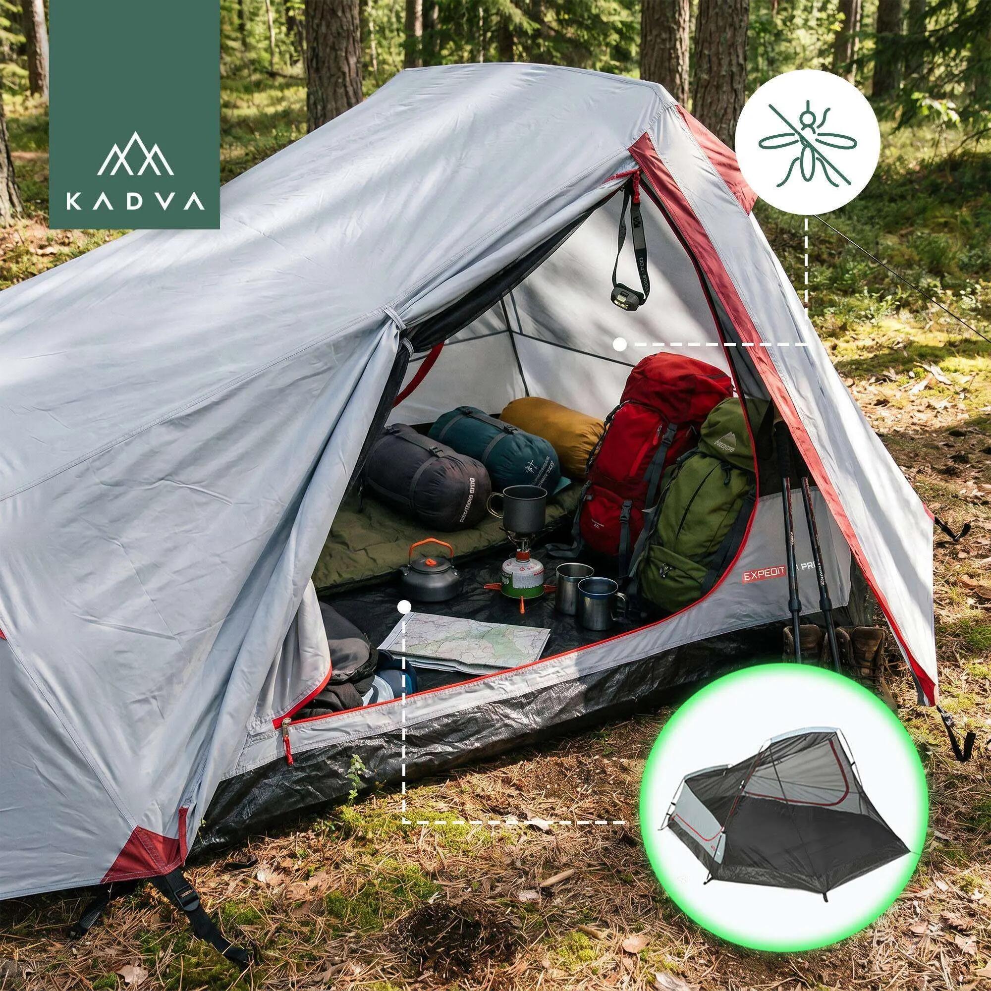 Tenda da campeggio KADVA 2.1 Pro 5/8