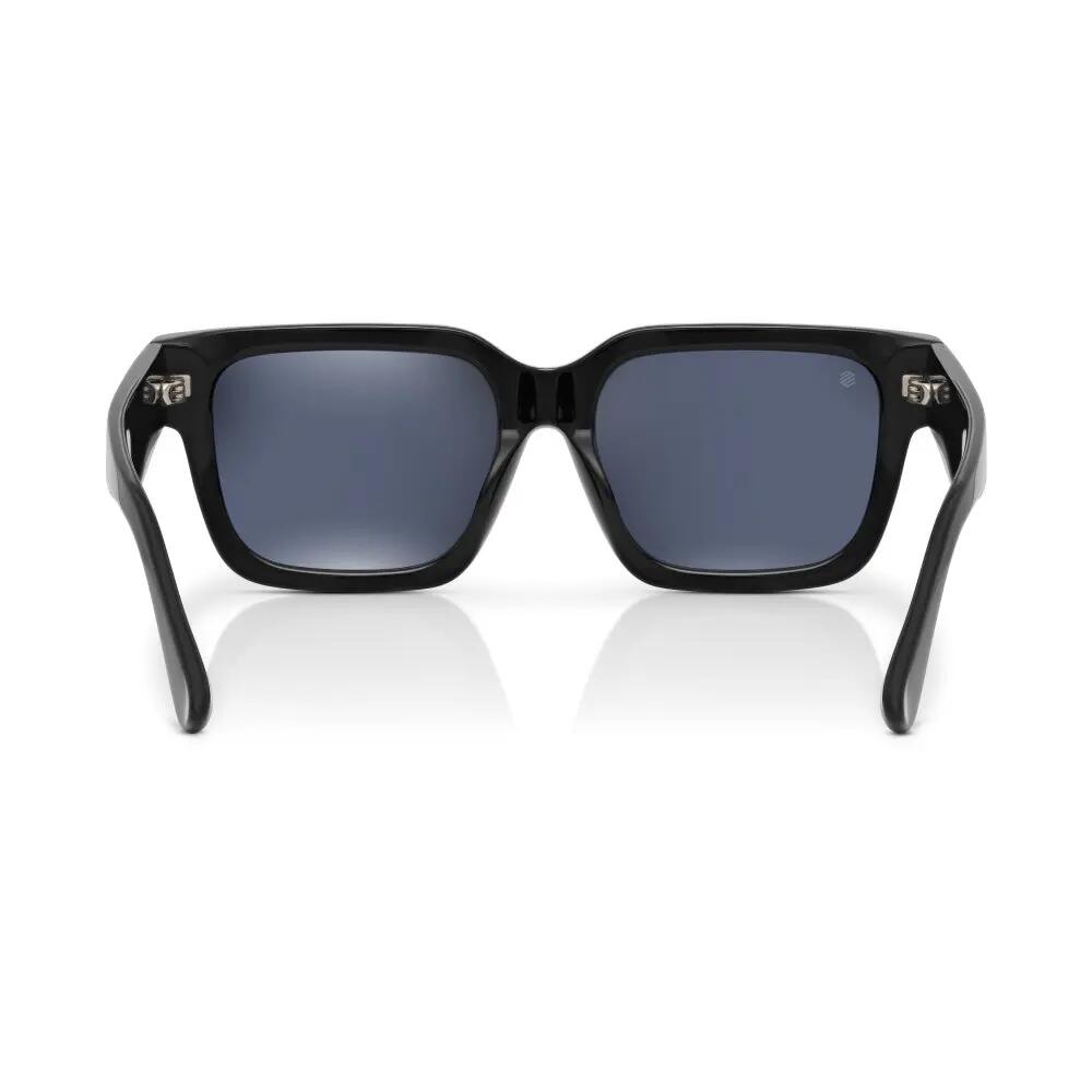 Heren en Dames vierkante gepolariseerde zonnebril Squarish Black Zwart 2/6