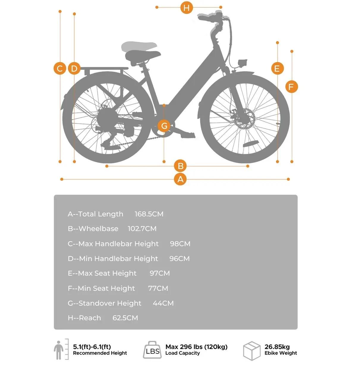 HILLMILES MileCity 1 városi elektromos kerékpár 7/8